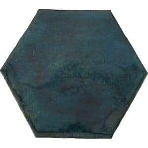 Wandfliese Antik Hexagon Steingut Navi Glasiert Glänzend 15 cm x 17