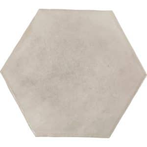 Wandfliese Antik Hexagon Steingut Weiß Glasiert Glänzend 15 cm x 17